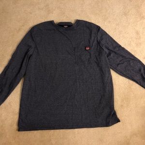 Wrangler Workwear Long Sleeve Shirt gray/grayish bluish xl 46-48 Never Worn